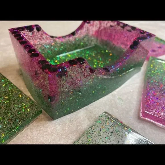 Handmade 😍🤗🍉 watermelon coaster set - Picture 2 of 10